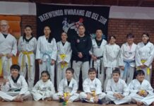 Se realizó examen de taekwondo en Corcovado