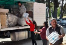 Asisten a pobladores afectados por el temporal y los incendios en Chubut