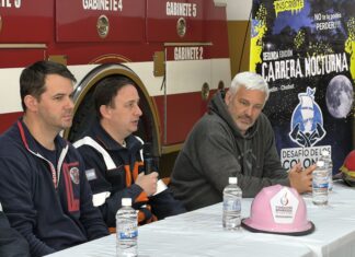 La Asociación de Bomberos Voluntarios de Trevelin presentó la Carrera Nocturna “Desafío de los Colonos”