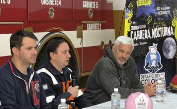 La Asociación de Bomberos Voluntarios de Trevelin presentó la Carrera Nocturna “Desafío de los Colonos”