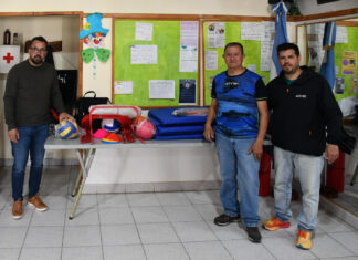 El barrio Jorge Newbery recibió elementos deportivos