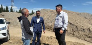 Avanza la obra de captación de agua en el Arroyo Buitrera con la construcción de una cisterna