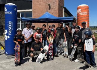 La Escuela de Skate de Trevelin organizó un encuentro con música y emprendedores