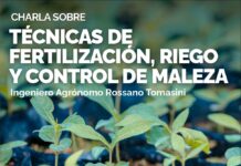 Charla abierta sobre fertilización, riego y control natural de malezas en Esquel