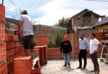 Avanza la construcción de un quincho en el Club Deportivo Estación