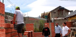 Avanza la construcción de un quincho en el Club Deportivo Estación