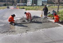 Continúan las tareas de hormigonado en la ciudad