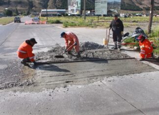 Continúan las tareas de hormigonado en la ciudad