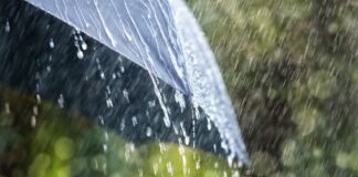 Jueves de alerta amarilla por lluvias y vientos