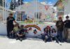 Estudiantes de la Escuela 758 inauguraron el mural “Colores que nos unen”