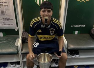 El esquelense Juan Cruz Payal se coronó campeón con la Reserva de Boca y va por otro título