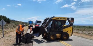 Vialidad Nacional realizó trabajos de mejora en la Ruta Nacional 40 entre Esquel y Epuyén
