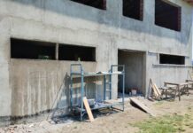 Avanzan las obras de vestuarios en el estadio del Club Fontana