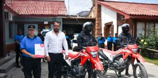 El municipio de Esquel entregó motocicletas a la Policía del Chubut