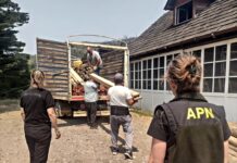 Incendio en Los Alerces: entregaron asistencia a pobladores afectados por el fuego