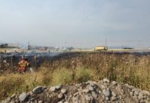 Trevelin: se registraron tres incendios por uso de amoladoras en menos de una semana