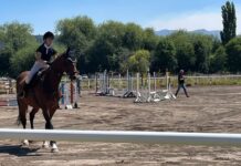 Trevelin fue sede de una Clínica de Salto Hípico de nivel internacional