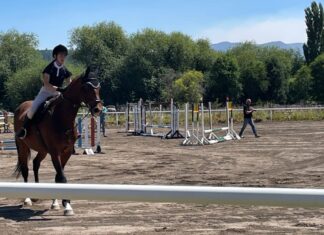 Trevelin fue sede de una Clínica de Salto Hípico de nivel internacional