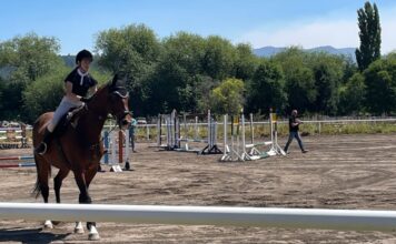 Trevelin fue sede de una Clínica de Salto Hípico de nivel internacional