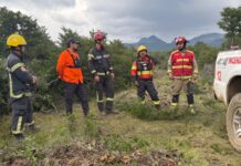 Incendio en el Parque: Refuerzan la zona de Laguna Villarino