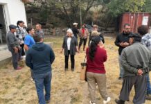 El municipio se reunió con vecinos del Percy para informar sobre el comportamiento actual del incendio en el Parque