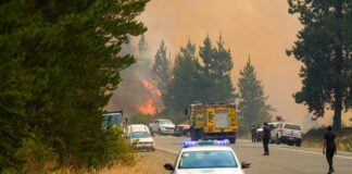 Fuerte colaboración policial en los incendios: Pauli destacó el “compromiso enorme” del personal