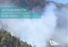 Avance del fuego en Lago Menéndez: cierran preventivamente un tramo de la Ruta 71