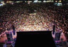 Una multitud acompañó el Telebingo Solidario en El Hoyo a beneficio de los damnificados por los incendios