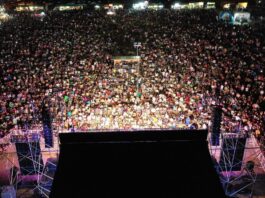 Una multitud acompañó el Telebingo Solidario en El Hoyo a beneficio de los damnificados por los incendios