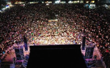 Una multitud acompañó el Telebingo Solidario en El Hoyo a beneficio de los damnificados por los incendios
