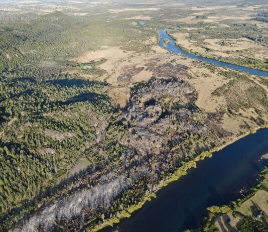 Los Alerces: sigue el combate contra el fuego en La Tapera y Puerto Café
