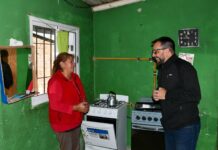 Nuevas conexiones de gas en el barrio Cañadón de Borquez