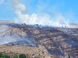 Tras el incendio en Los Coirones, el municipio pidió extremar la prevención en el uso de amoladoras