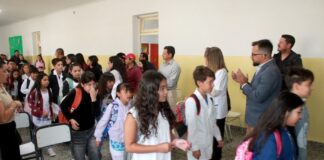 Taccetta destacó las obras realizadas en escuelas durante el inicio del ciclo lectivo