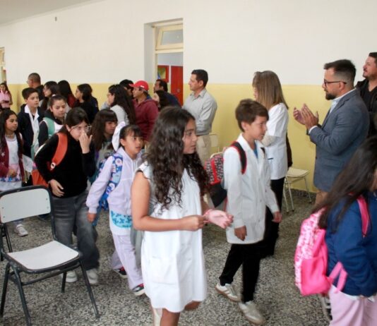 Taccetta destacó las obras realizadas en escuelas durante el inicio del ciclo lectivo