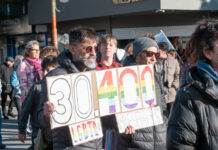 Esquel reafirmó su compromiso con la Memoria, la Verdad y la Justicia con un emotivo acto y una convocante marcha