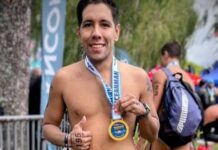 Axel Alarcón clasificó para el Mundial de Oceanman de República Dominicana