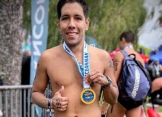 Axel Alarcón clasificó para el Mundial de Oceanman de República Dominicana