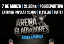 Noche de boxeo en Trevelin
