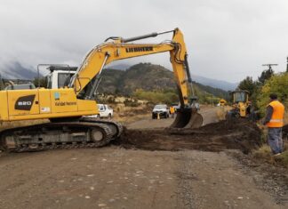 Habilitan el tránsito en la Ruta Nacional 259 tras la colocación de una alcantarilla