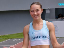 Olivia Conesa ganó su serie y se clasificó a la final de los 200 metros llanos