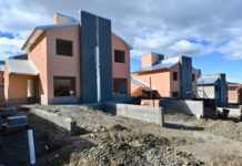 La obra de las 50 viviendas en el barrio Winter está en la etapa final