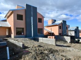 La obra de las 50 viviendas en el barrio Winter está en la etapa final