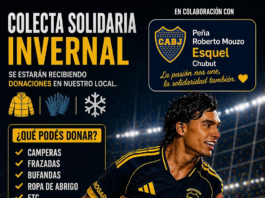 La Peña de Boca “Roberto Mouzo” realiza una colecta invernal solidaria