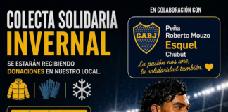 La Peña de Boca “Roberto Mouzo” realiza una colecta invernal solidaria