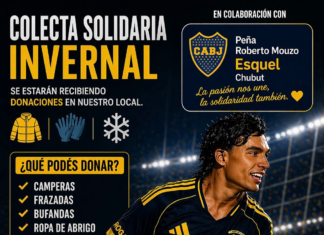 La Peña de Boca “Roberto Mouzo” realiza una colecta invernal solidaria