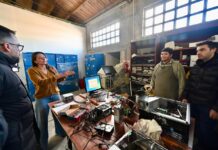 Torres y Taccetta recorrieron el nuevo módulo de la Planta de Residuos de Esquel