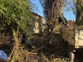Realizan trabajos de limpieza y mantenimiento en el arroyo Esquel