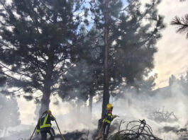 Bomberos de Esquel lograron contener el incendio en Villa Ayelén