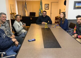 Orgullo esquelense: Olivia Conesa compartió con autoridades municipales su experiencia en el Suramericano de la Juventud